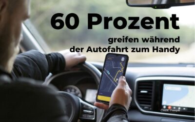 Bedienung von Handy und Lenken des Autos gehen oft Hand in Hand
