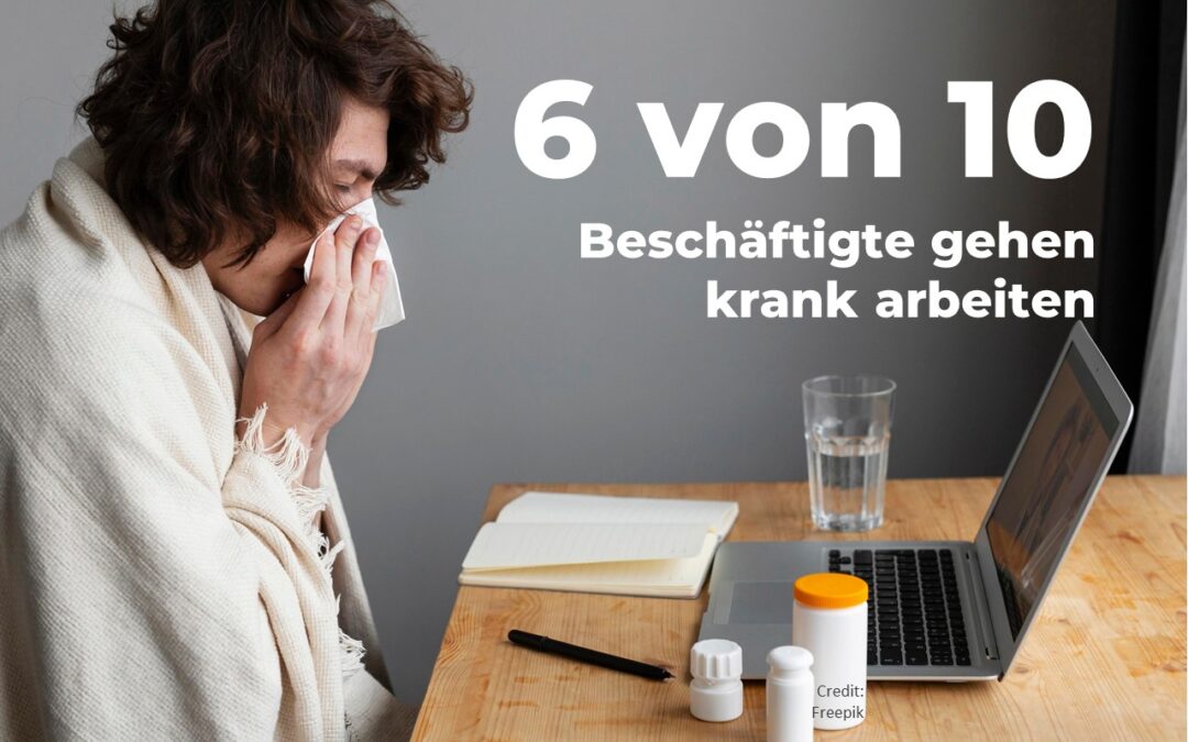 Arbeitsklima Index: 6 von 10 Beschäftigte gehen krank arbeiten